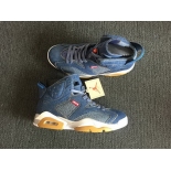 Wholesale Cheap Air Jordan 6 Levi Blue Denim/White-Gum