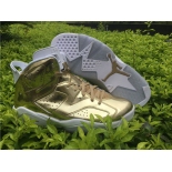 Wholesale Cheap Air Jordan 6 Pinnacle Metallic Gold/White