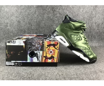 Wholesale Cheap Air Jordan 6 Pinnacle SNL Jacket Green/Black-White