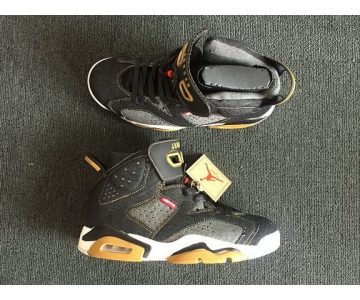 Wholesale Cheap Air Jordan 6 Retro Levi Dark Denim/White-Gum