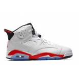 Wholesale Cheap Air Jordan 6 Retro Shoes White/Fire Red