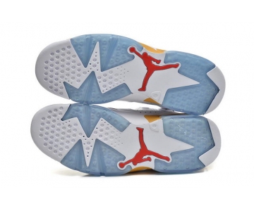 Wholesale Cheap Air Jordan 6 Retro Shoes White/yellow