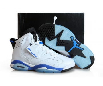 Wholesale Cheap Air Jordan 6 Sport Blue Shoes Sport Blue/white