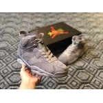 Wholesale Cheap KAWS X Air Jordan 6 Customs Shoes Cool Grey