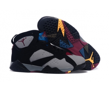Wholesale Cheap Air Jordan 7 Bordeaux Shoes Bordeaux Black/gray-red-blue