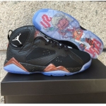 Wholesale Cheap Air Jordan 7 Retro Shoes Black/Bronze-White-Red