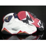Wholesale Cheap Air Jordan 7 Retro Shoes Silver/White/Blue