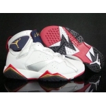 Wholesale Cheap Air Jordan 7 Retro Shoes Silver/White/Blue