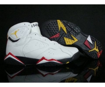 Wholesale Cheap Air Jordan 7 Retro Shoes White/Yellow/Red