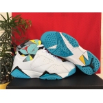Wholesale Cheap Air Jordan 7 Retro Shoes White/blue-yellow-red