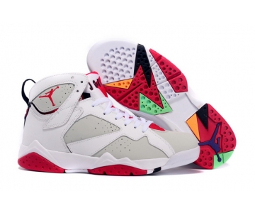 Wholesale Cheap Air Jordan 7 hare Shoes White/Grey-Infrared