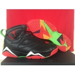 Wholesale Cheap Air Jordan 7 marvin the martian Shoes Black/Red-White-Green