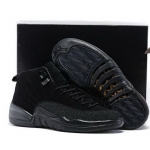Wholesale Cheap Air Jordan 12 Black OVO All black
