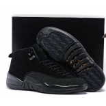 Wholesale Cheap Air Jordan 12 Black OVO All black