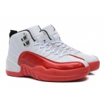 Wholesale Cheap Air Jordan 12 Cherry White/Varsity Red Black
