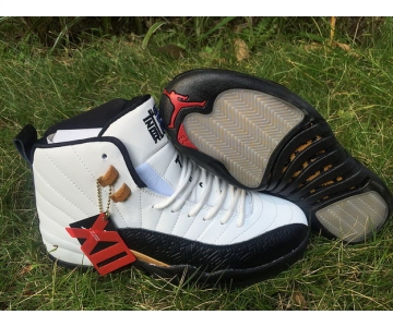 Wholesale Cheap Air Jordan 12 Chinese New Year White/Black-Varsity Red
