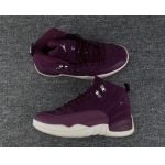 Wholesale Cheap Air Jordan 12 Retro Bordeaux Purple/White-Tan