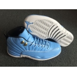 Wholesale Cheap Air Jordan 12 Retro Shoes UNC Blue/White