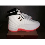 Wholesale Cheap Air Jordan 12 Retro Shoes White Orange