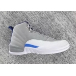Wholesale Cheap Air Jordan 12 University Blue Wolf Grey/White