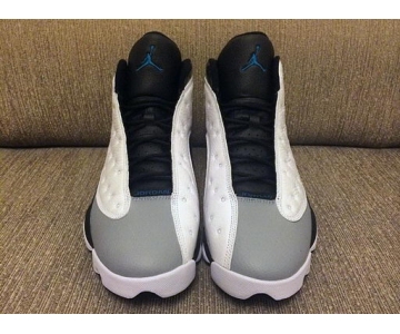 Wholesale Cheap Air Jordan 13 Barons Shoes Barons White/Black-Wolf Grey