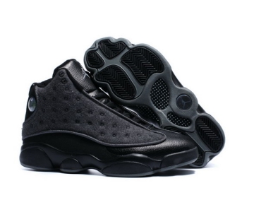 Wholesale Cheap Air Jordan 13 Wool All Black