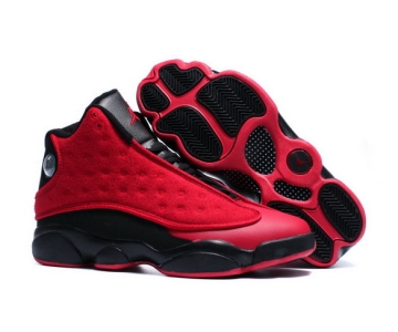 Wholesale Cheap Air Jordan 13 Wool Red/Black