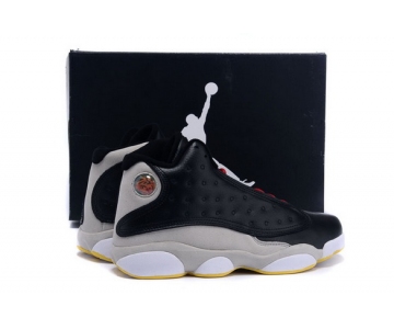 Wholesale Cheap Air jordan 13 Retro Shoes Wolf grey/black-yellow