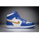 Wholesale Cheap Air Jordan 1 Gold medal  Blue/Gold-White