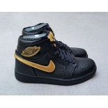 Wholesale Cheap Air Jordan 1 High BHM Black/Metallic Gold