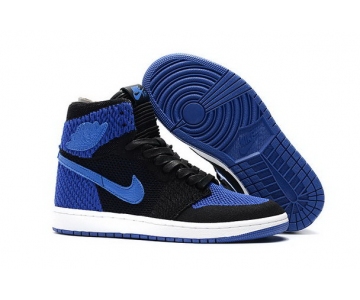 Wholesale Cheap Air Jordan 1 High Flyknit Royal True Blue/Black