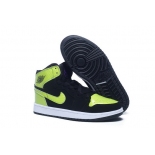 Wholesale Cheap Air Jordan 1 I Retro Shoes Black/green-white