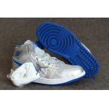 Wholesale Cheap Air Jordan 1 Mid Shoes Silver/blue-white