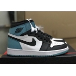 Wholesale Cheap Air Jordan 1 Retro High Shoes Aqua/Black-White