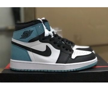 Wholesale Cheap Air Jordan 1 Retro High Shoes Aqua/Black-White