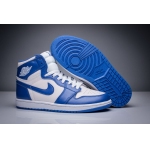 Wholesale Cheap Air Jordan 1 Retro Shoes Blue White