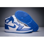 Wholesale Cheap Air Jordan 1 Retro Shoes Blue White