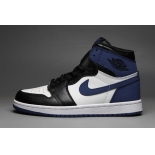 Wholesale Cheap Air Jordan 1 Retro Shoes Dark Blue/Black-White
