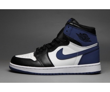 Wholesale Cheap Air Jordan 1 Retro Shoes Dark Blue/Black-White