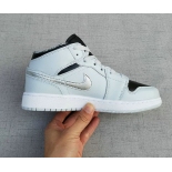Wholesale Cheap Air Jordan 1 Retro Shoes Wolf Grey/Black-Silver