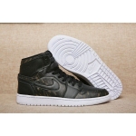 Wholesale Cheap Jordan 1 Scratch black will gold appear Black/white-Gold