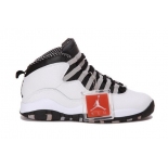 Wholesale Cheap AIR JORDAN 10 RETRO STEEL 2013 Shoes WHITE/BLACK-LIGHT STEEL GREY