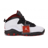 Wholesale Cheap Air Jordan 10 Chicago Retro 2012 Shoes WHITE/BLACK-VARSITY RED