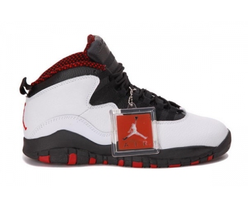 Wholesale Cheap Air Jordan 10 Chicago Retro 2012 Shoes WHITE/BLACK-VARSITY RED