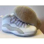 Wholesale Cheap Air Jordan 10 OVO White/gray