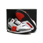 Wholesale Cheap Air Jordan 3 Infrared 23 Shoes White/Black-Cement Grey-Infrared 23