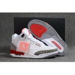 Wholesale Cheap Air Jordan 3 Katrina White/Red-Black-Grey Cement