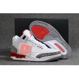 Wholesale Cheap Air Jordan 3 Katrina White/Red-Black-Grey Cement