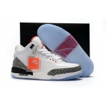 Wholesale Cheap Air Jordan 3 Retro White Cement 2018 White/Black-Red