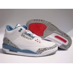 Wholesale Cheap Air Jordan 3 true blue 2011 release Shoes Blue/White